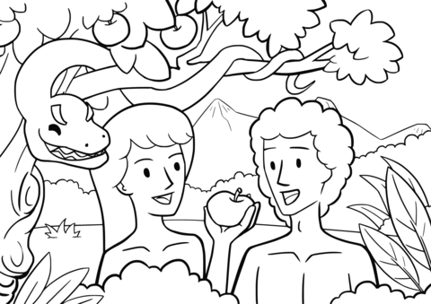 The First Sin Coloring Page